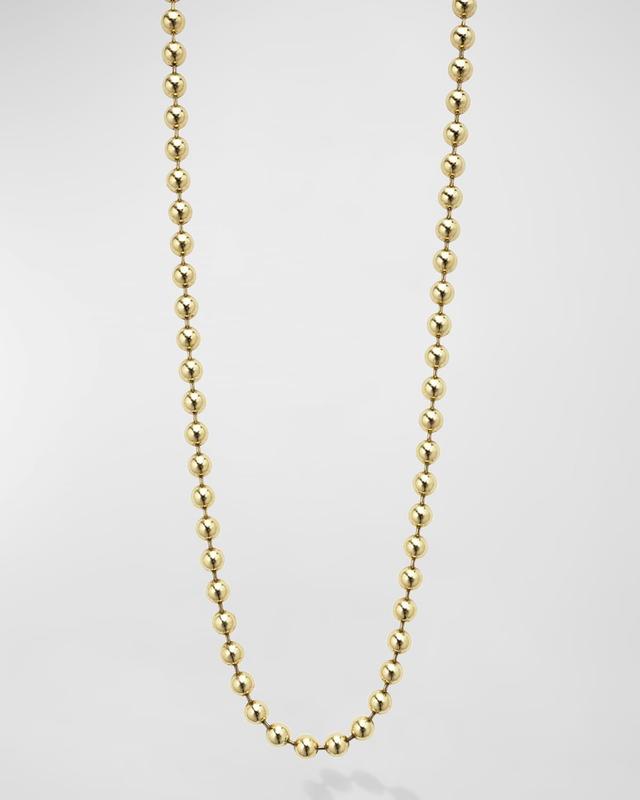 Mens 18K Gold Anthem Ball Chain Necklace, 5mm, 24in Product Image