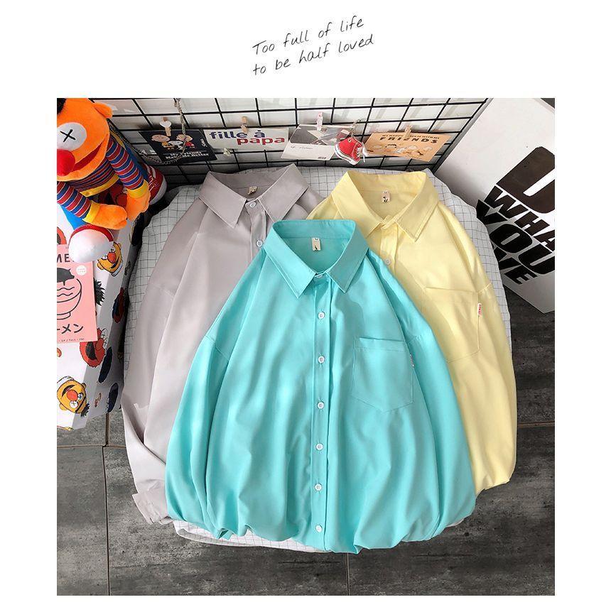 Long-Sleeve Pocketed Shirt Product Image