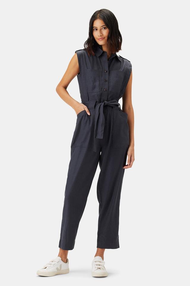 Sienna Femme Fete Stretch Jumpsuit - Pewter Grey Product Image