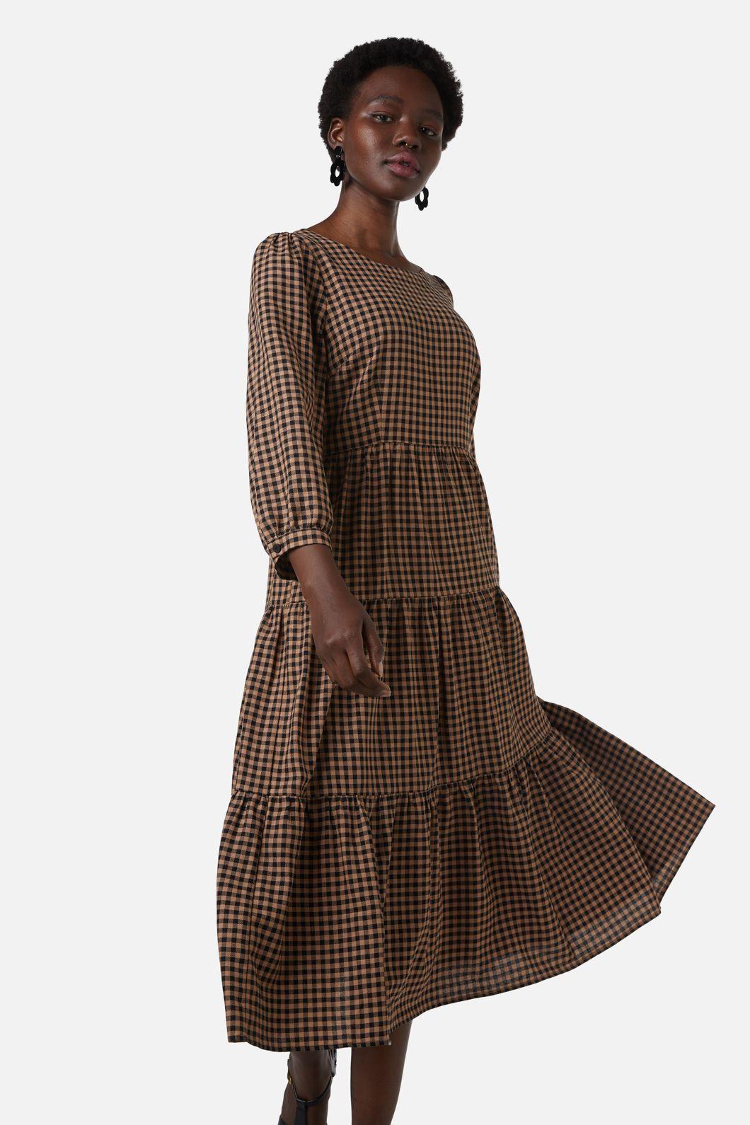 Lola Check Midi Dress product image