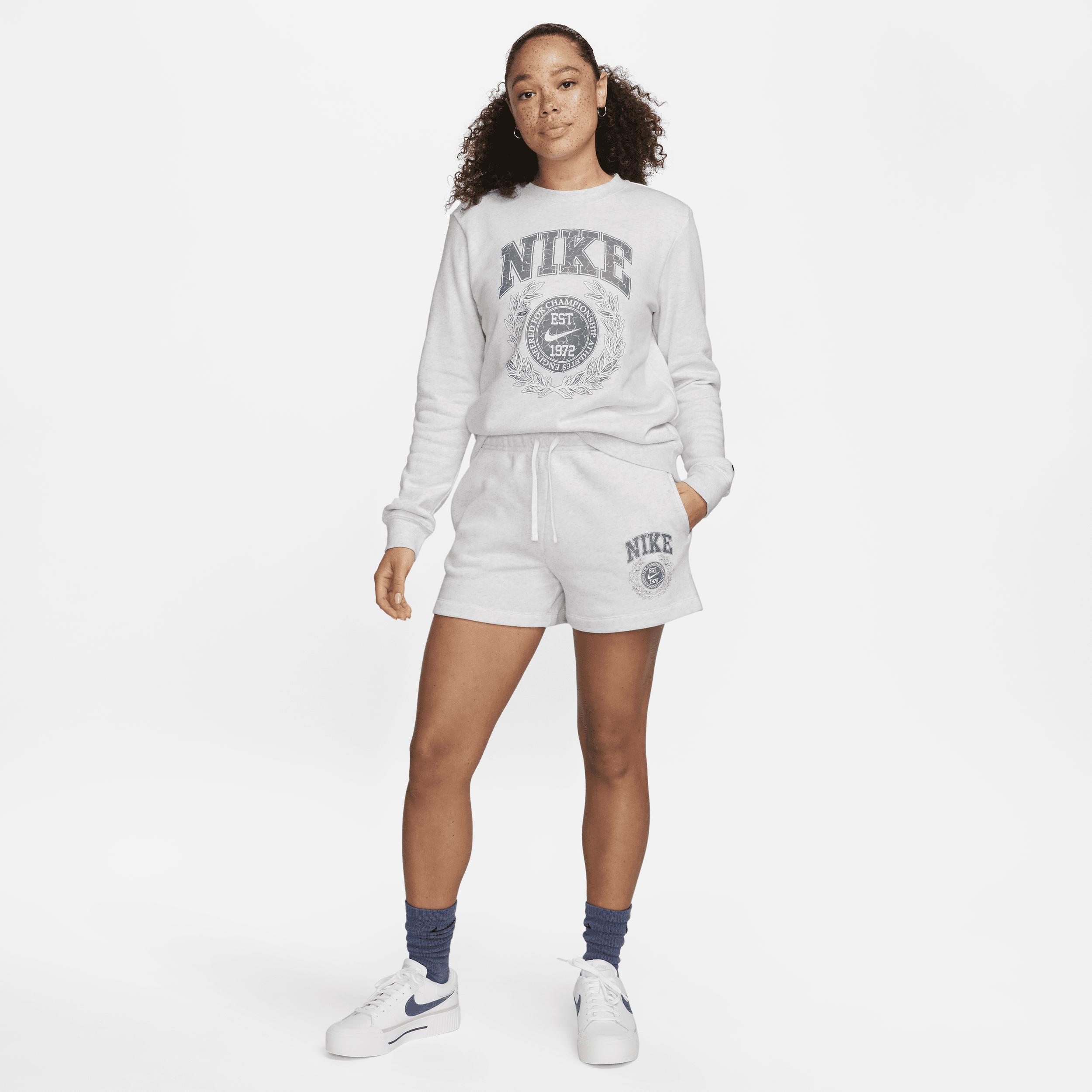 Womens Nike Sportswear Club Fleece Mid-Rise Graphic Shorts Product Image