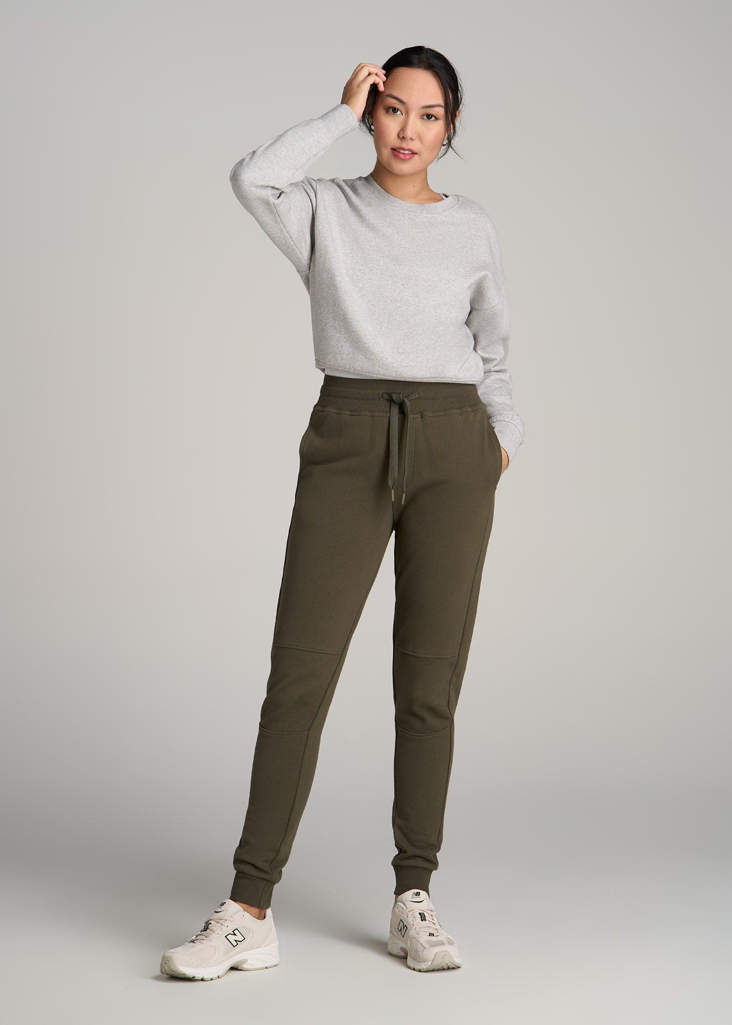 Wearever French Terry Tall Women's Joggers in Fern Green Product Image