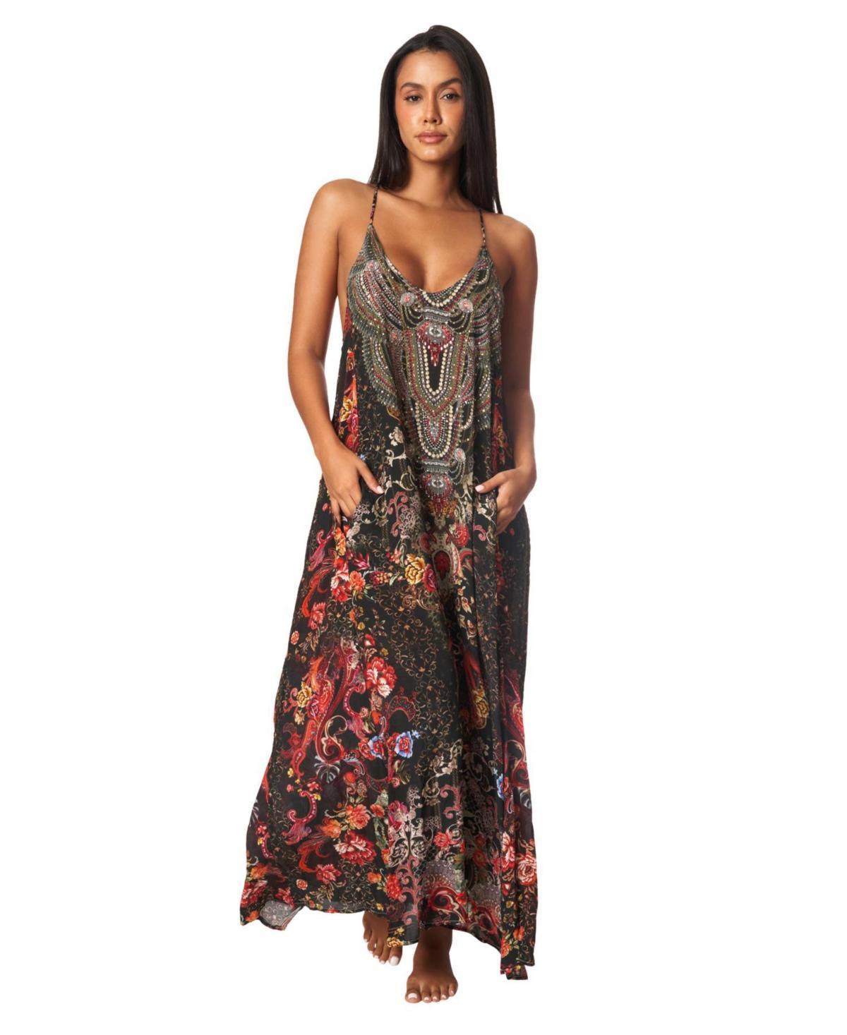 La Moda Clothing Womens Scoop neck t- back maxi dress Product Image