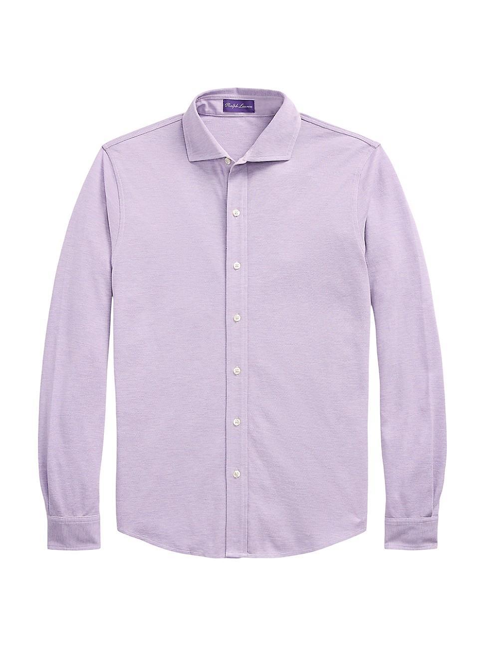 Men's Washed Pique Shirt Product Image