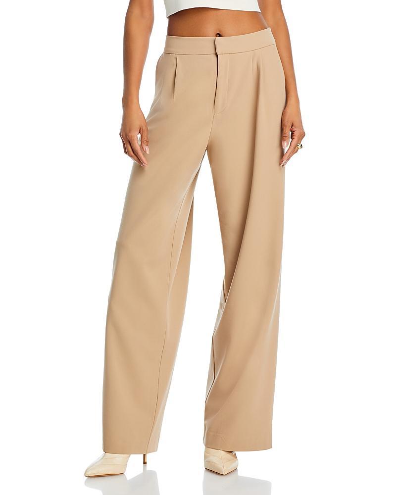 Womens Wilshire Pleated Twill Wide-Leg Trousers Product Image