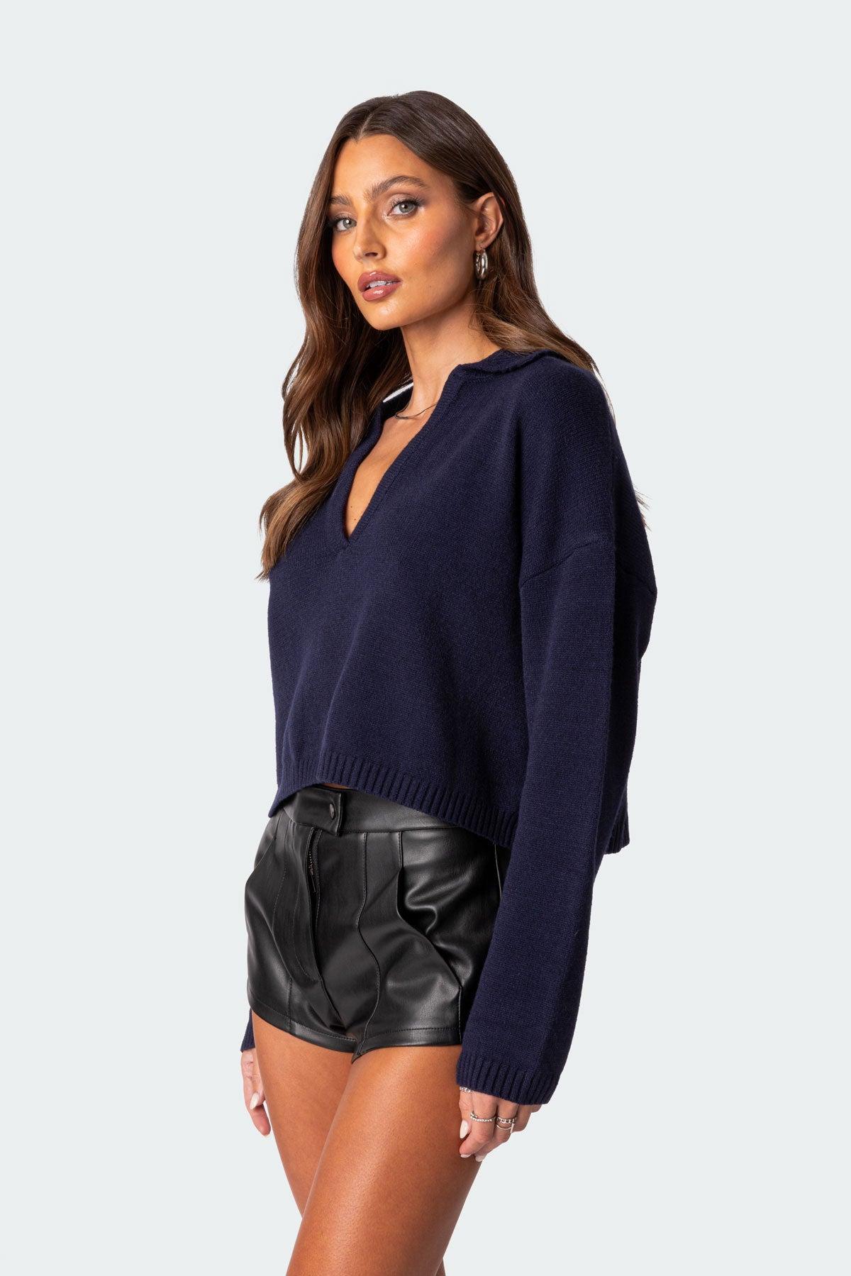 Marcie Oversize Cropped Sweater Product Image