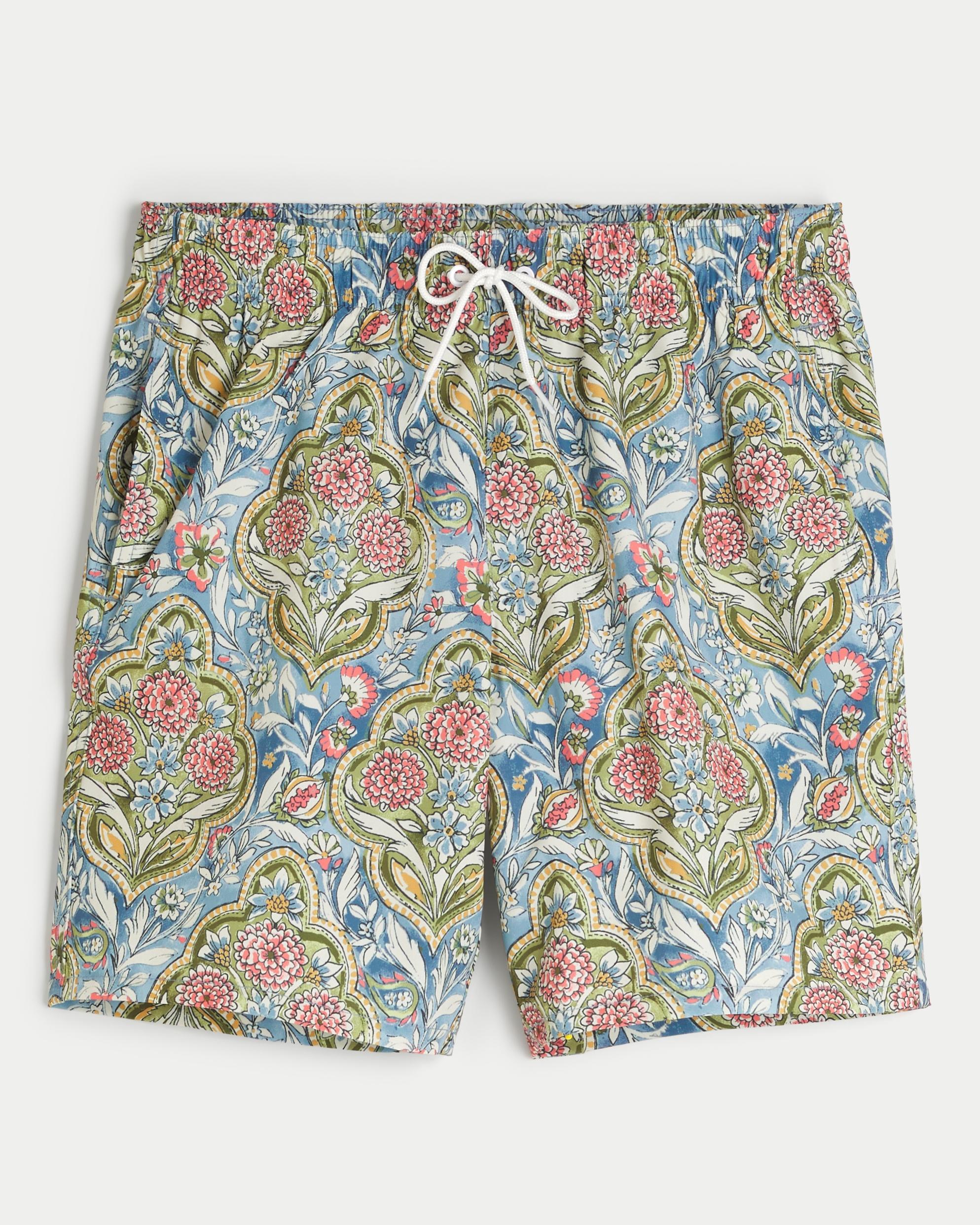 Embroidered Guard Swim Trunks 7" Product Image