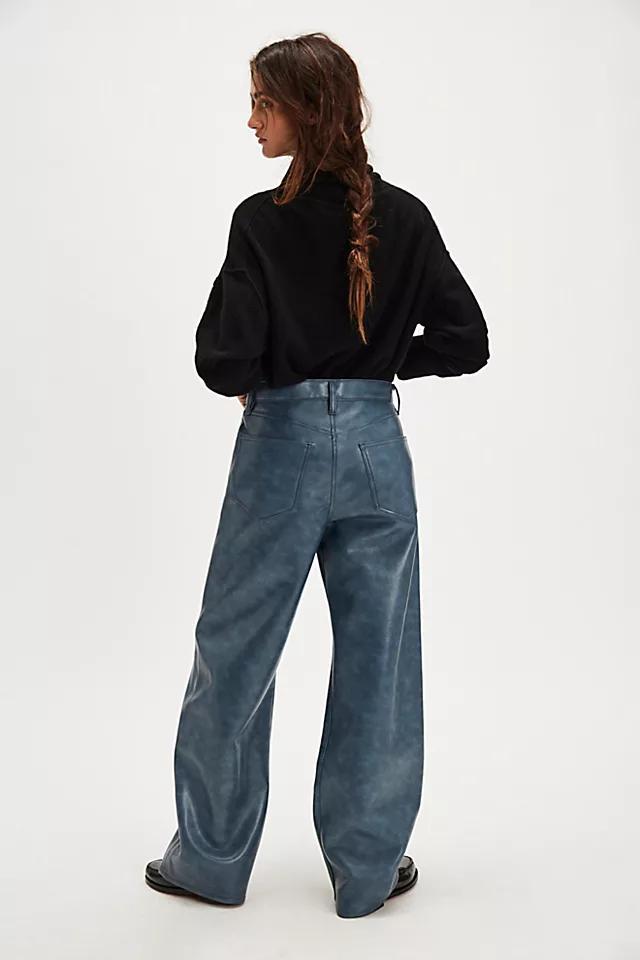 AGOLDE Recycled Leather Low Curve Pants Product Image