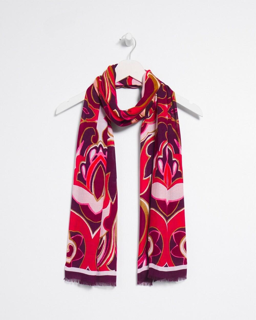 Swirl Print Scarf Product Image