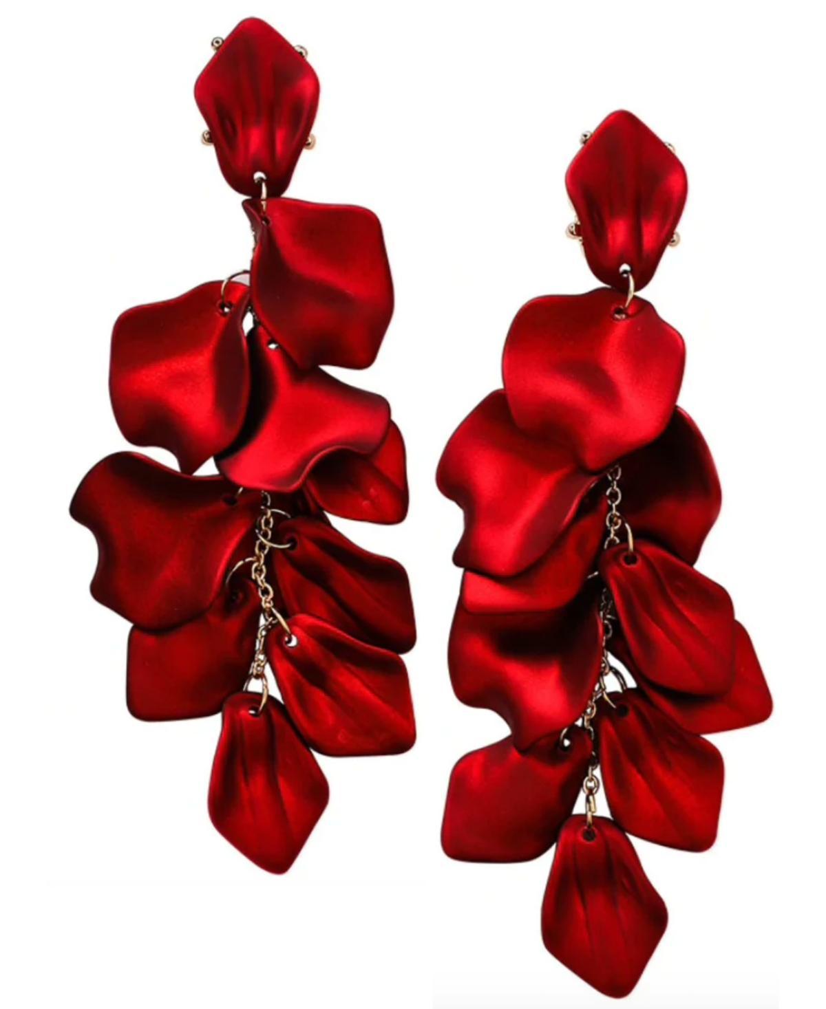 Accessory Concierge Womens Satin Petal Duster Earrings Product Image