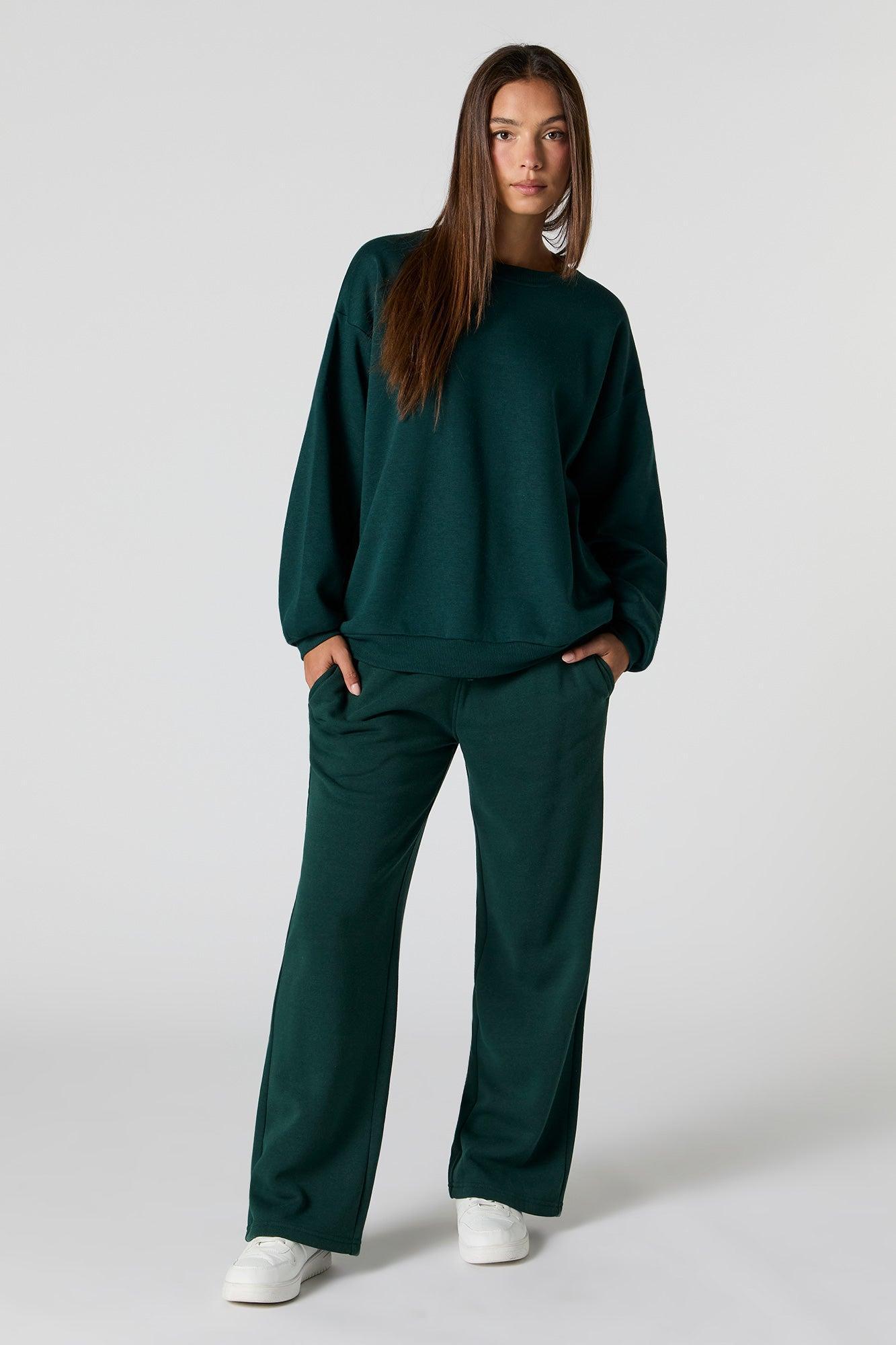 Oversized Soft Fleece Sweatshirt Female Product Image