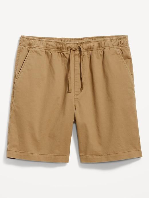 Pull-On Twill Jogger Shorts -- 7-inch inseam Product Image