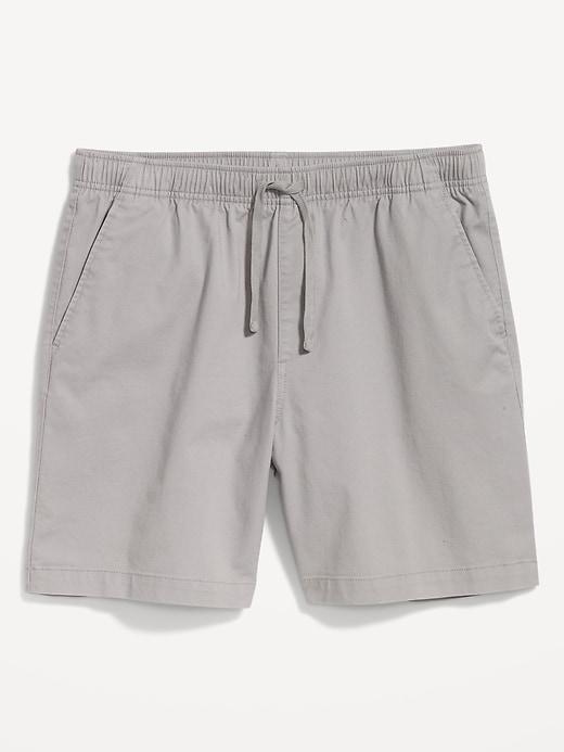 Pull-On Twill Jogger Shorts -- 7-inch inseam Product Image