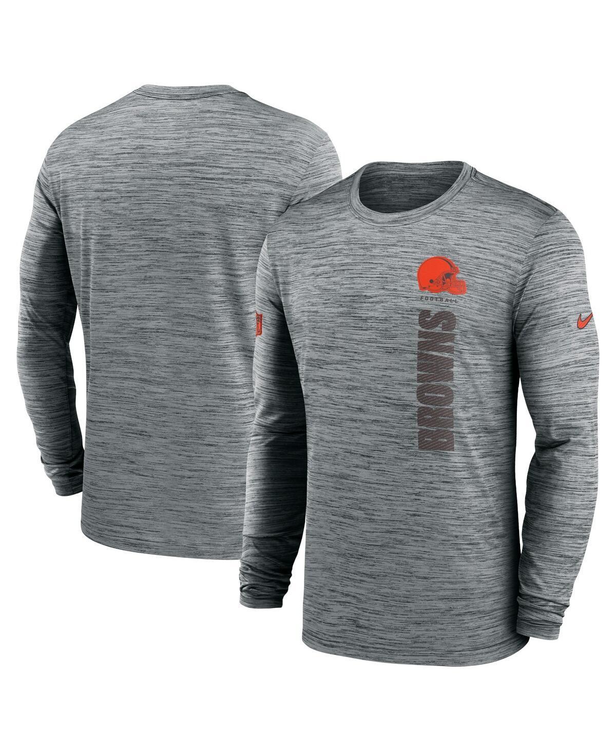 Cleveland Browns Sideline Velocity Nike Men's Dri-FIT NFL Long-Sleeve T-Shirt Product Image