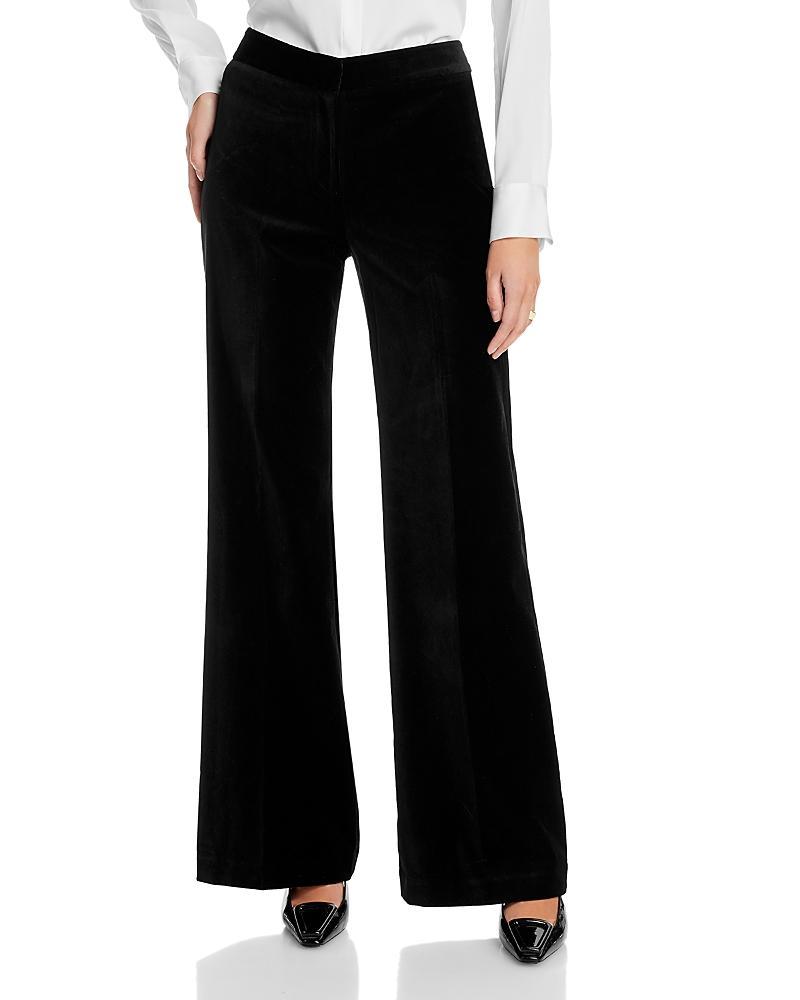 KOBI HALPERIN Nile Stretch Velveteen Wide Leg Pants Product Image