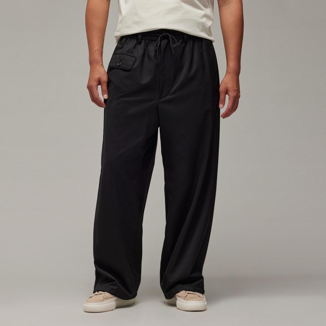 adidas Y-3 Refined Woven Straight Leg Pants Black M Mens Product Image