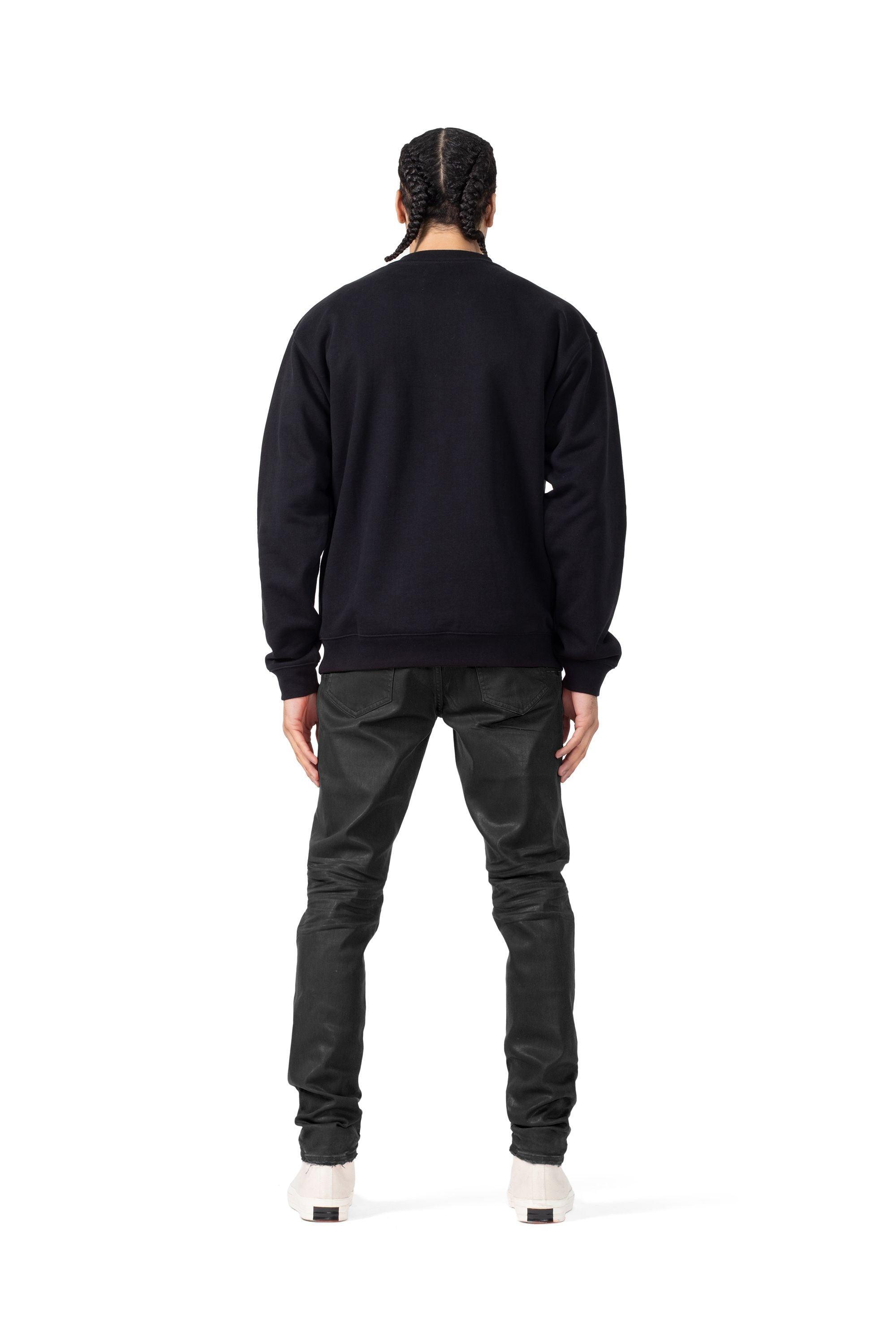 P405 RELAXED FIT CREWNECK - Black Male Product Image