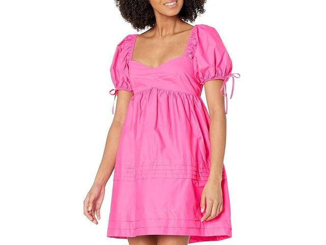 endless rose Womens Pleated Detail Puff Sleeve Mini Dress Product Image