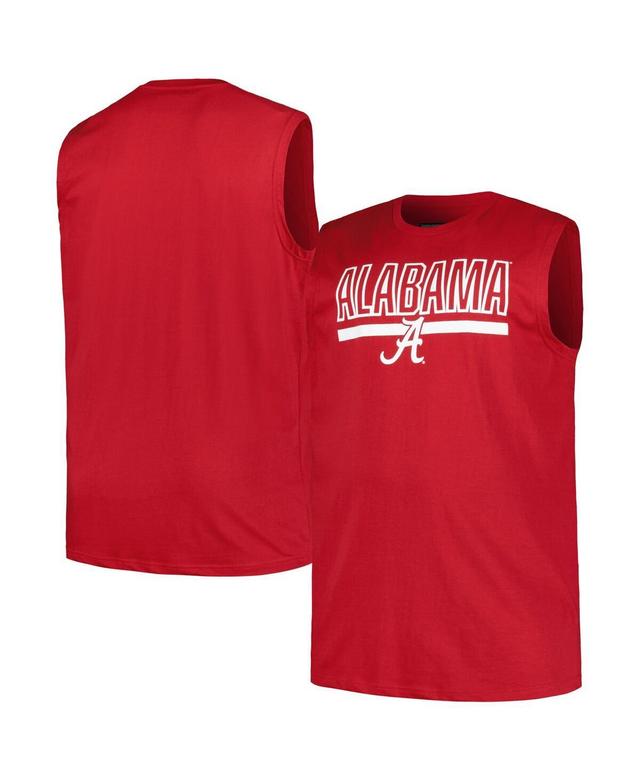 Mens Profile Crimson Alabama Crimson Tide Big & Tall Tank Top Product Image