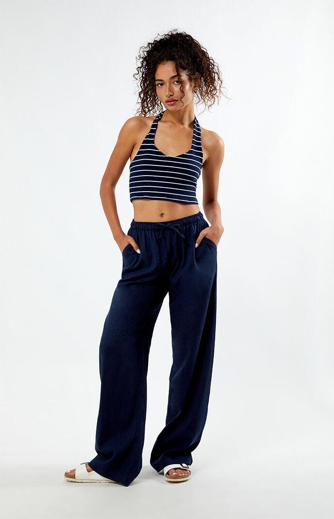 LA Hearts Womens Easy Pull-On Linen Pants Product Image