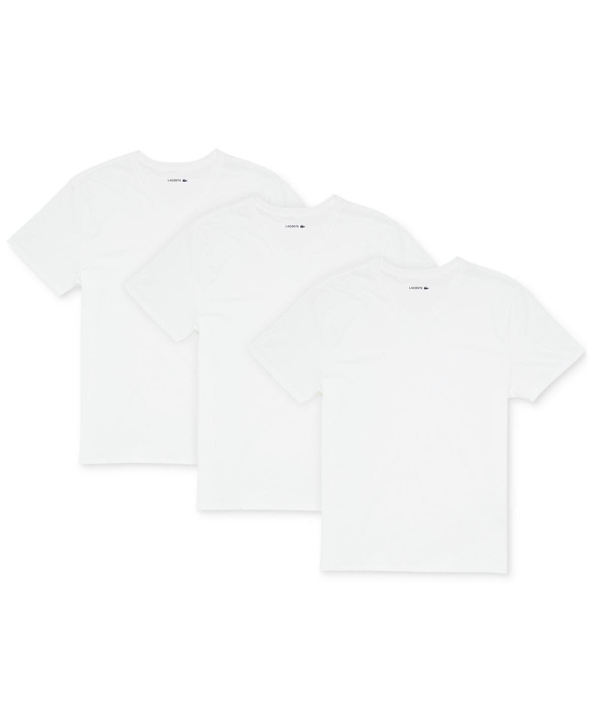 Lacoste Short-Sleeve V-Neck Cotton Tee  3 Product Image