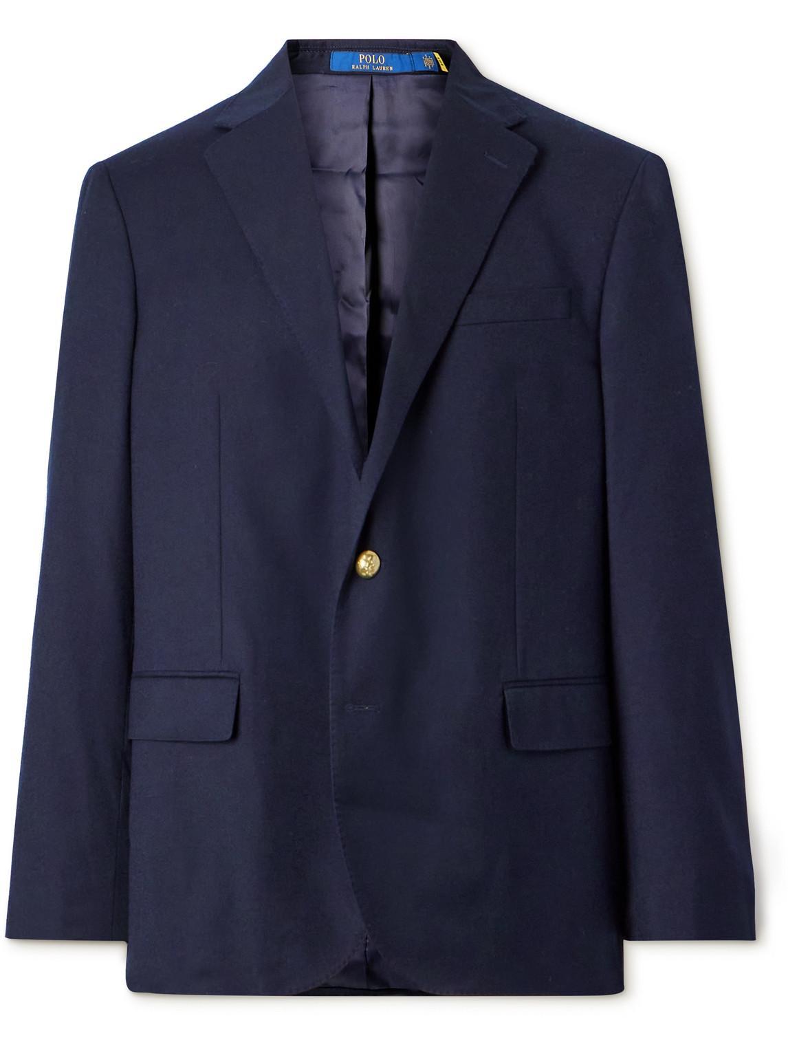 Men's Polo Modern Wool-blend Gabardine Blazer In Navy Product Image