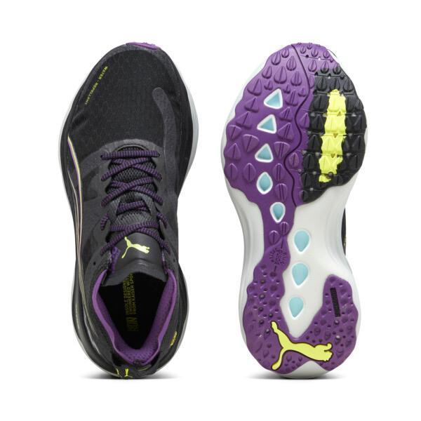 PUMA ForeverRun NITROâ¢ Winterized Women's Running Shoes in Black/Purple Pop/Yellow Burst Product Image