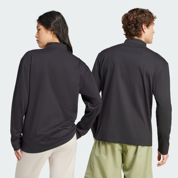 adiClub Long Sleeve Zip Jersey Product Image