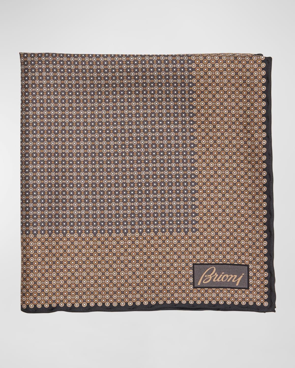 Men's Circle-Print Pocket Square Product Image