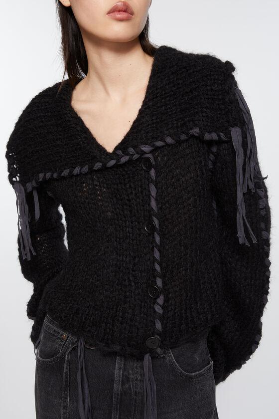 Lacing knit cardigan Product Image