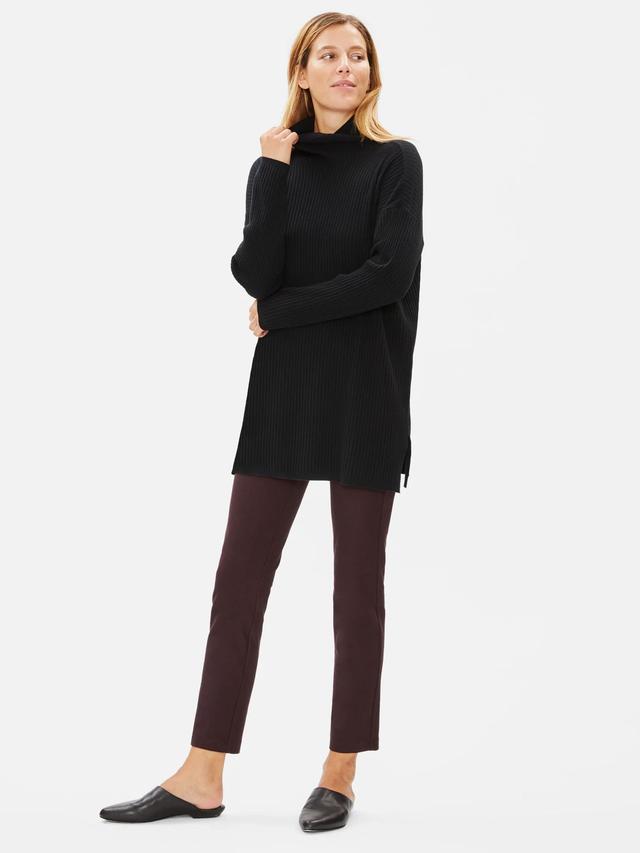 EILEEN FISHER Washable Stretch Crepe Slim Pantfemale Product Image