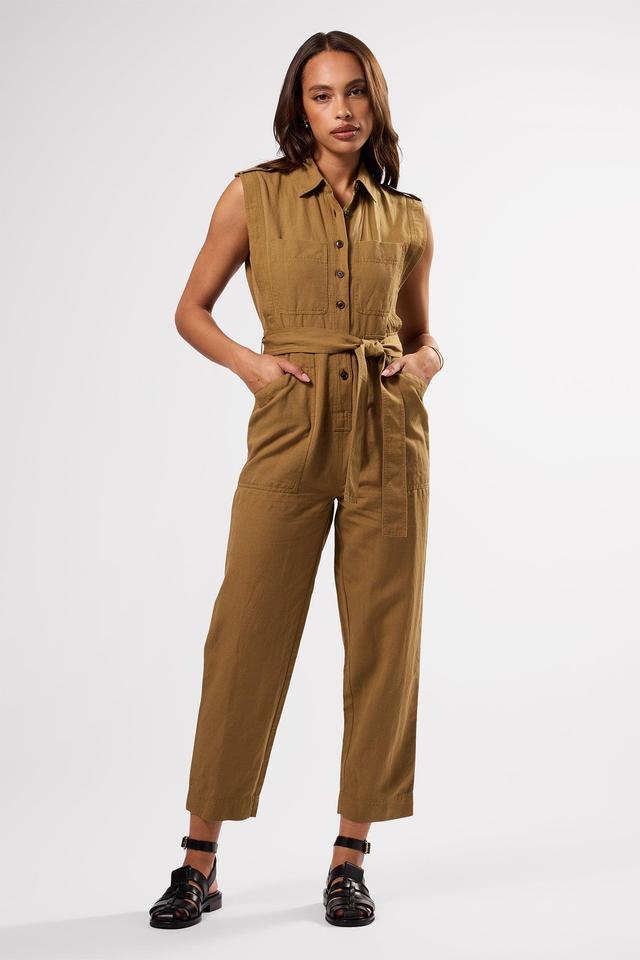 Sienna Cotton Linen Jumpsuit - Elm Product Image