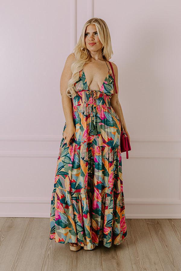 Tropical Fizz Maxi Dress Curves Product Image