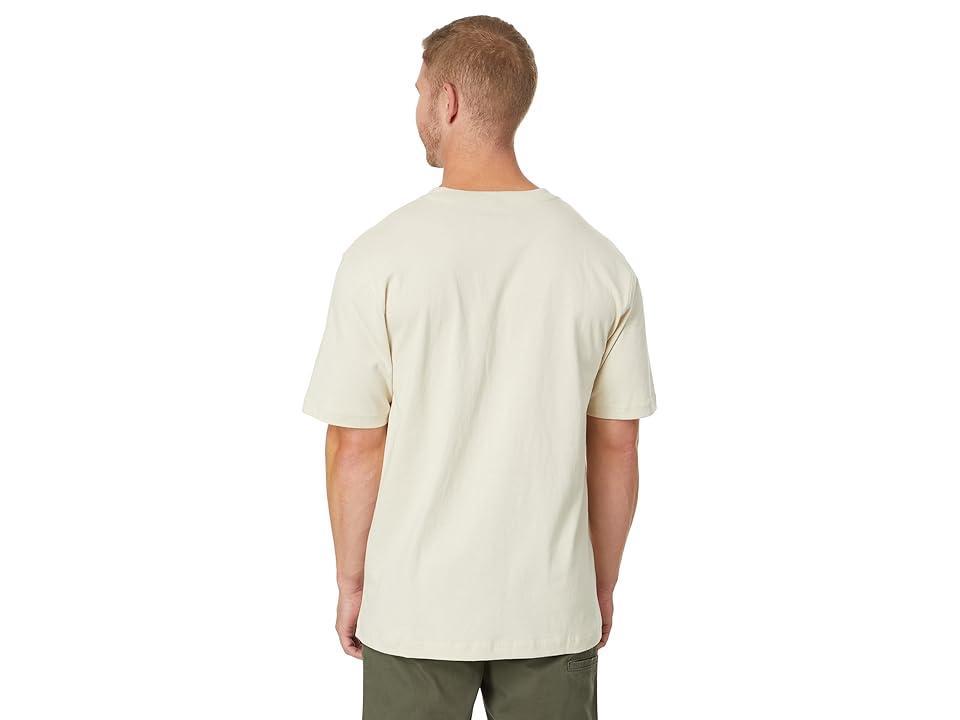 Carhartt Loose Fit Heavyweight Short-Sleeve Logo Graphic T-Shirt (Oat Milk) Men's T Shirt Product Image