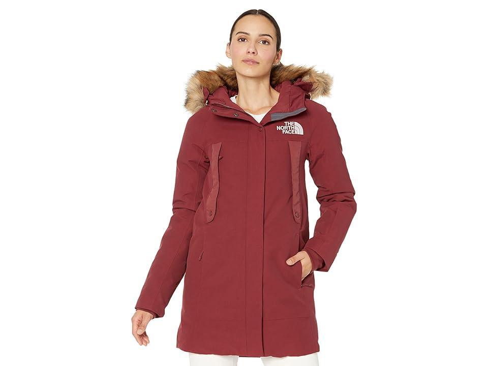 The North Face New Outerboroughs Parka (Cordovan) Women's Clothing Product Image