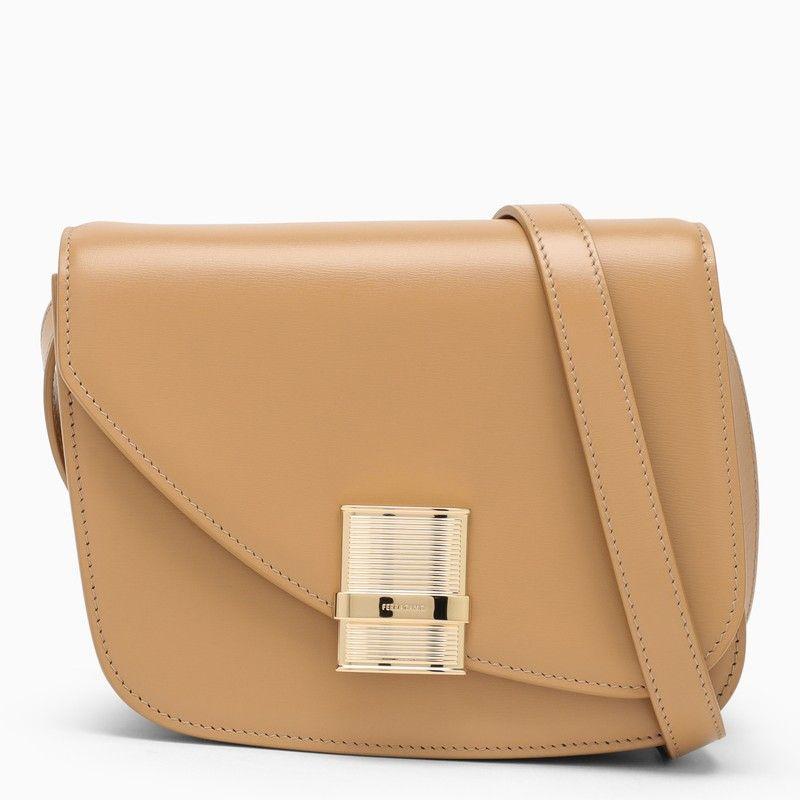 Fiamma S Camel-coloured Shoulder Bag In Red Product Image