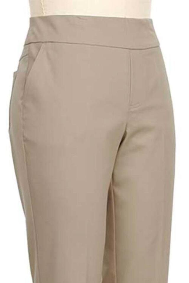 Pull on khaki capri Female Product Image