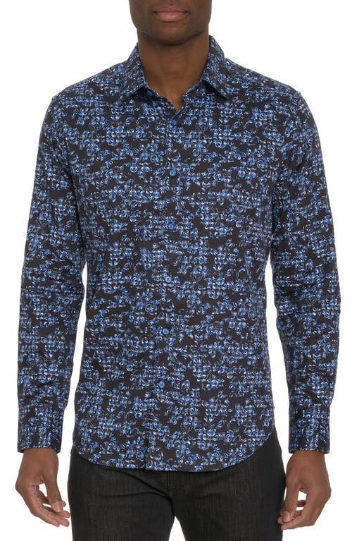 Robert Graham Merano Damask Jacquard Stretch Button-Up Shirt Product Image