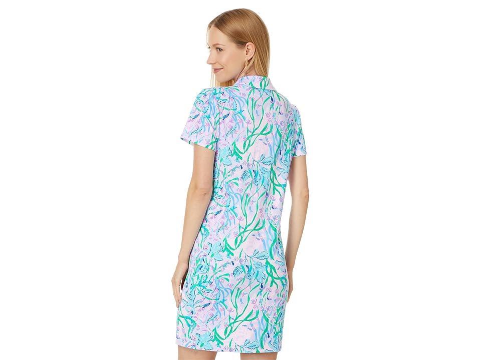 Lilly Pulitzer Dune Upf 50+ Short Sleeve (Multi Seacret Escape) Women's Dress Product Image