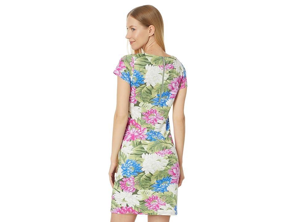 Tommy Bahama Darcy Lush Lotus V Cap Dress (Banana Leaves) Women's Dress Product Image