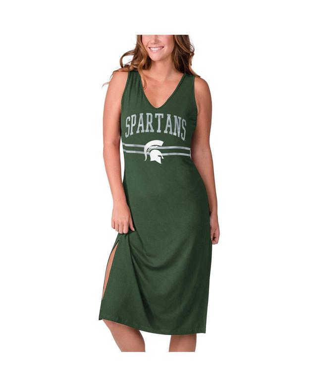 Womens G-iii 4Her by Carl Banks Green Michigan State Spartans Training V-Neck Maxi Dress Product Image