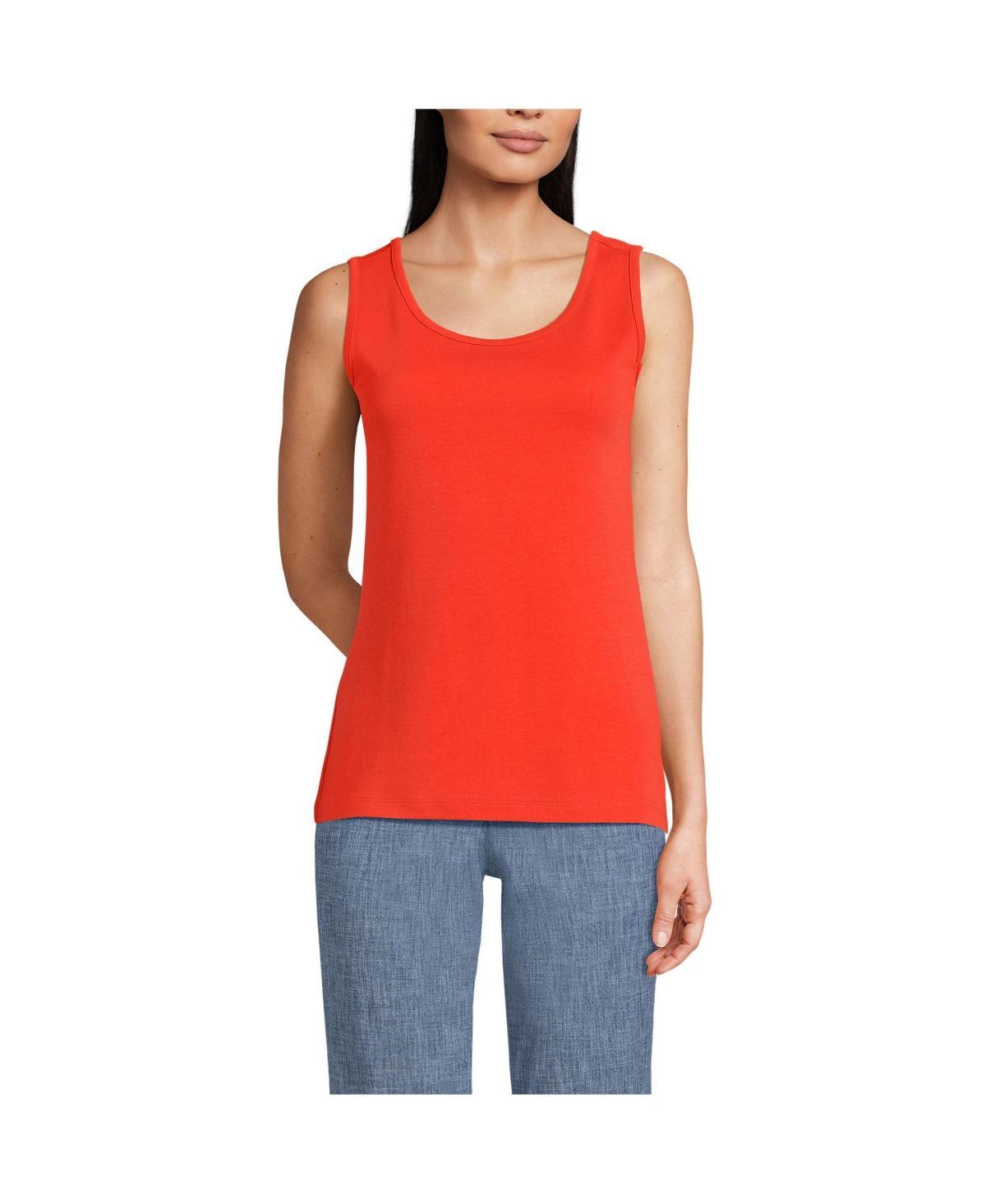 Womens Lands End Cotton Tank Top Product Image