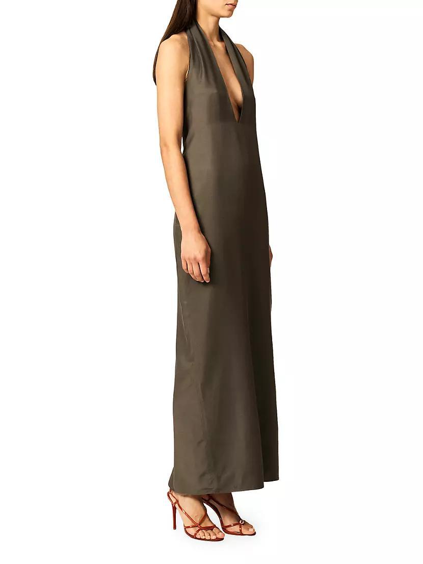 The Sybil Plunge Maxi Dress Product Image