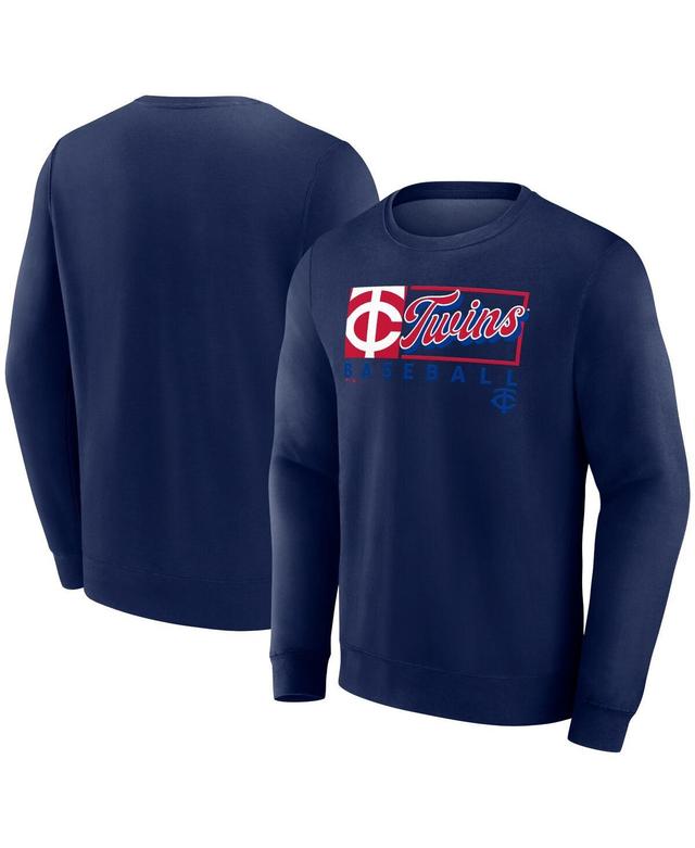 Mens Profile Minnesota Twins Big & Tall Pullover Sweatshirt Blue Product Image