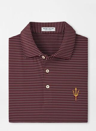 Peter Millar Mens Arizona State Hemlock Performance Jersey Polo | Color: Maroon | Size: S Product Image