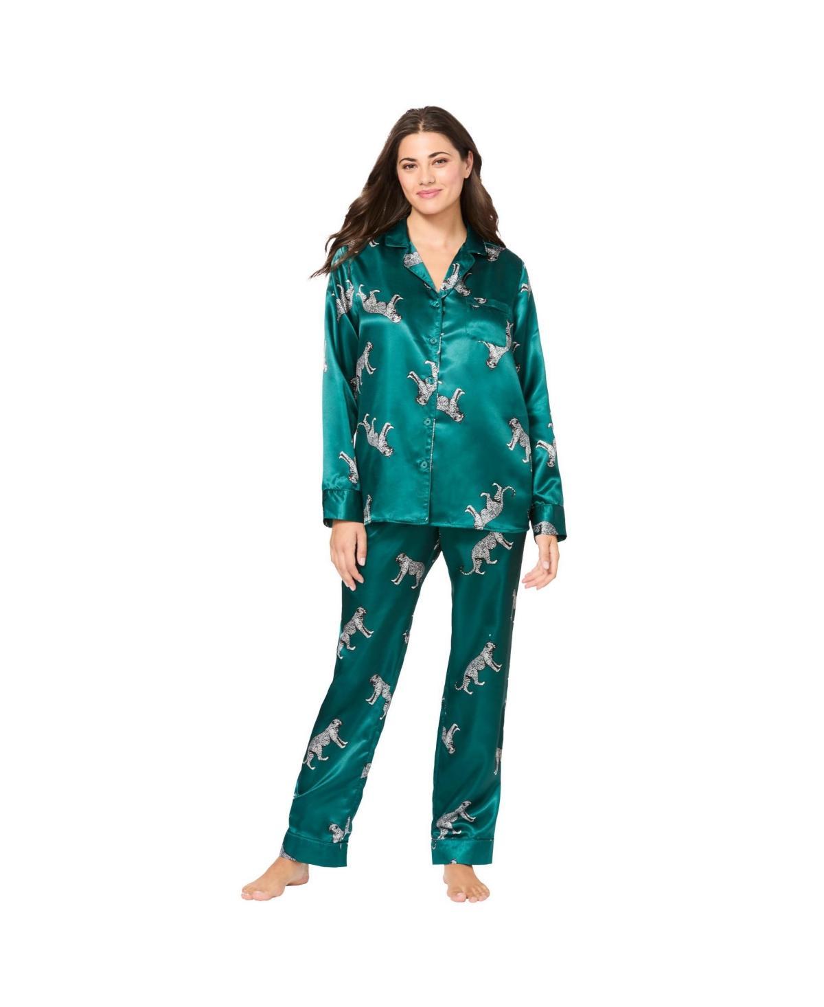 Amoureuse Womens The Luxe Satin Pajama Set Product Image