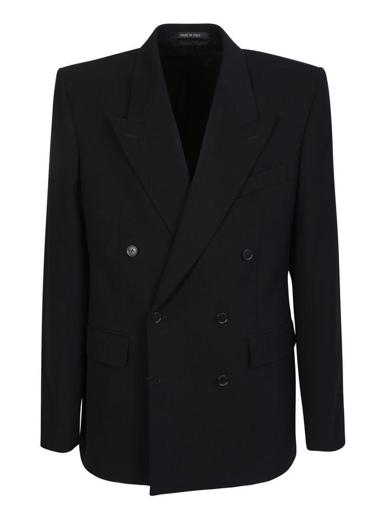 BALENCIAGA Shrunk Db Wool Blazer In Black Product Image