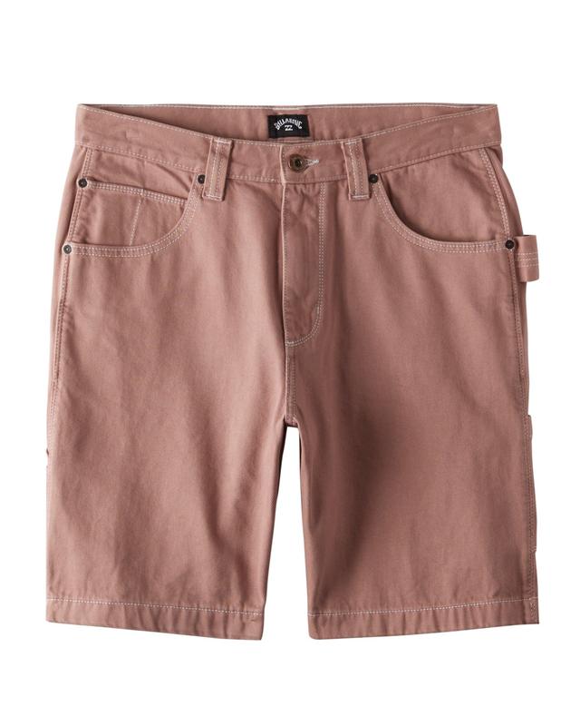 Bad Dog 21" Workwear Shorts - Rosewood Male Product Image