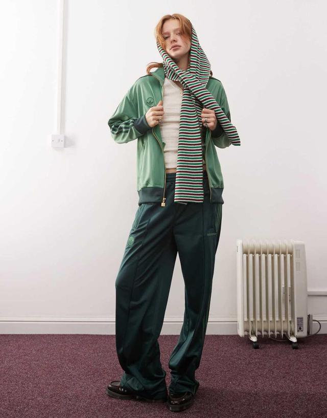 adidas Originals firebird track pants in green Product Image