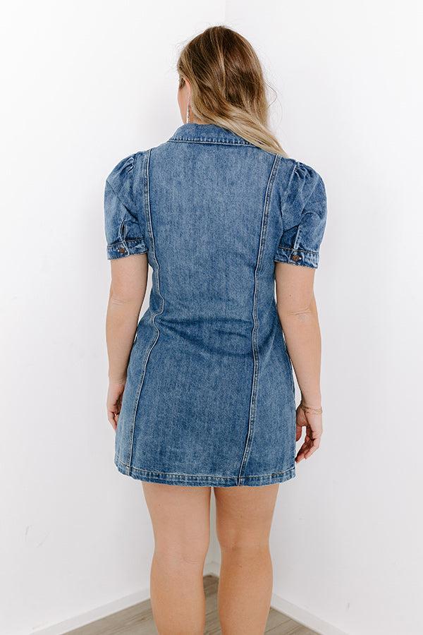 The Parleigh Denim Mini Dress Product Image